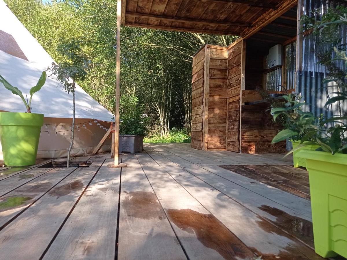 Tente Safari Lodge Dans Foret Luxuriante Vielle-Tursan Luaran gambar