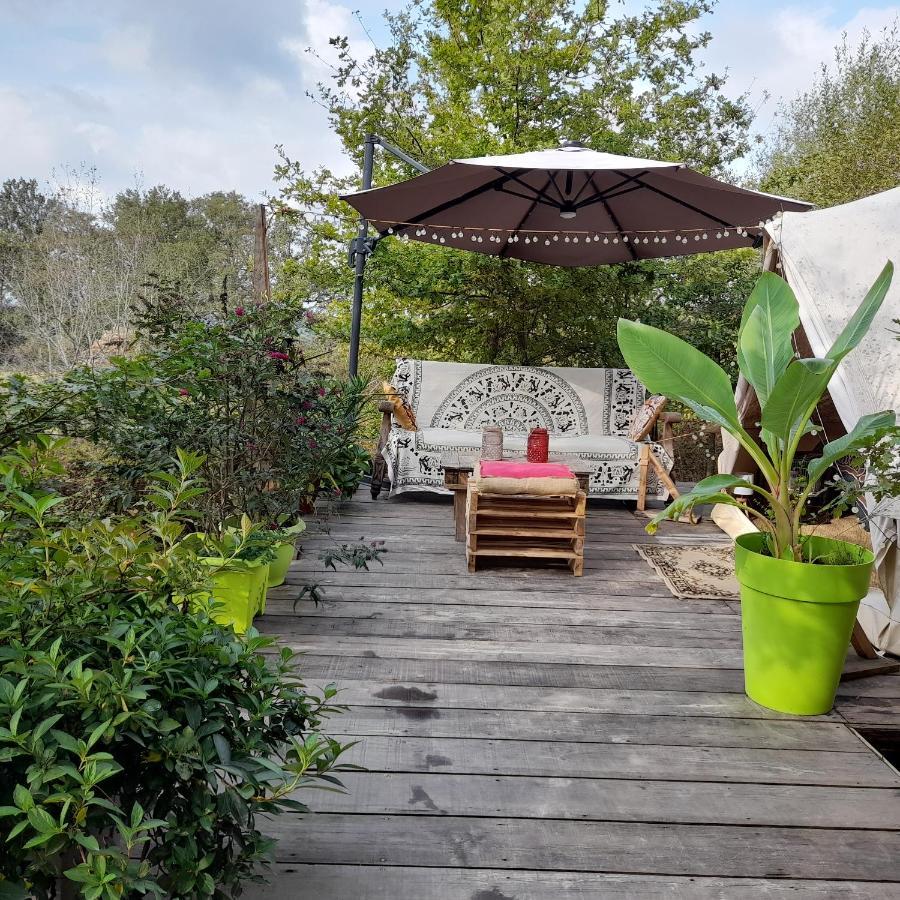 Tente Safari Lodge Dans Foret Luxuriante Vielle-Tursan Luaran gambar