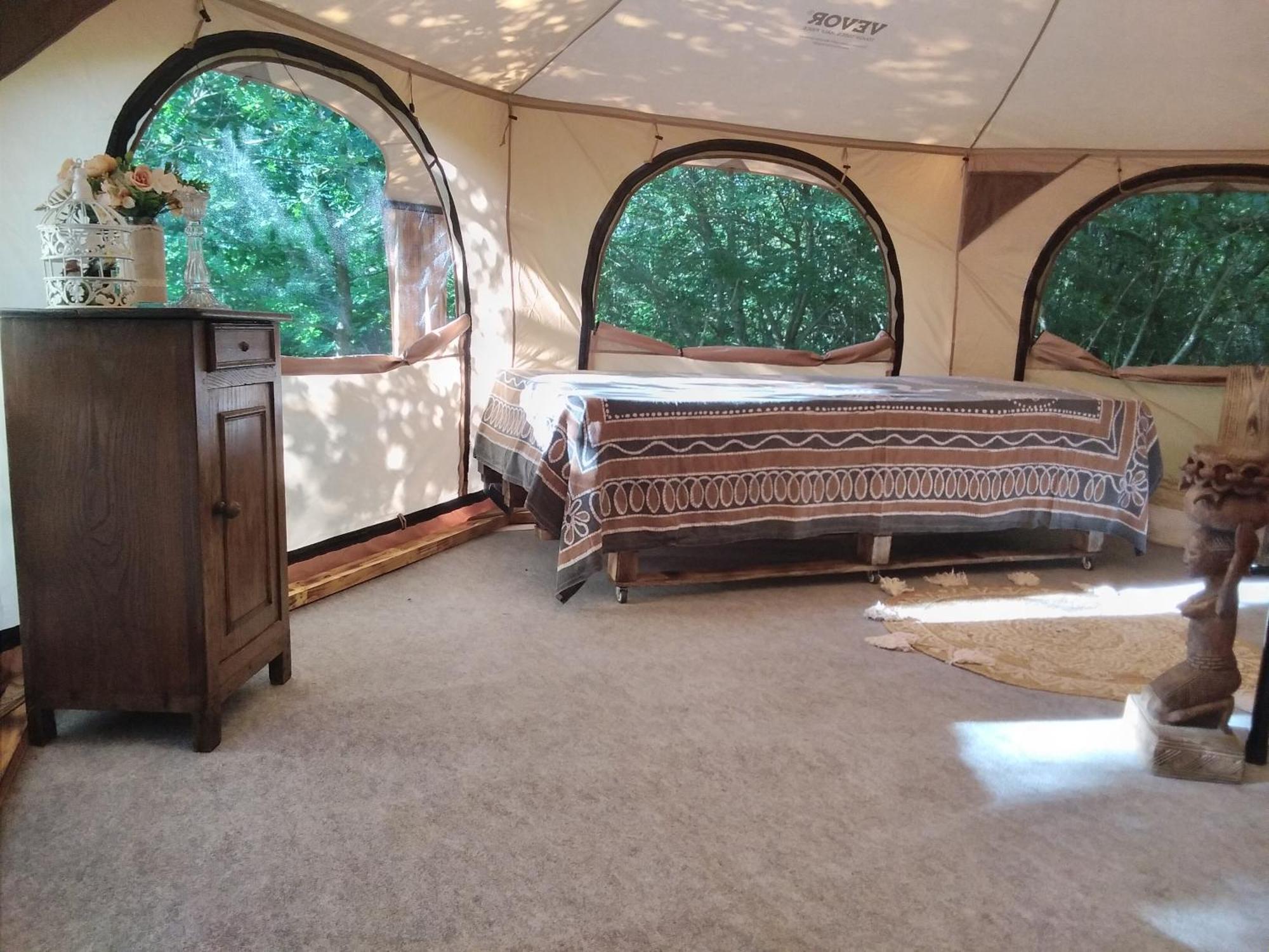 Tente Safari Lodge Dans Foret Luxuriante Vielle-Tursan Luaran gambar